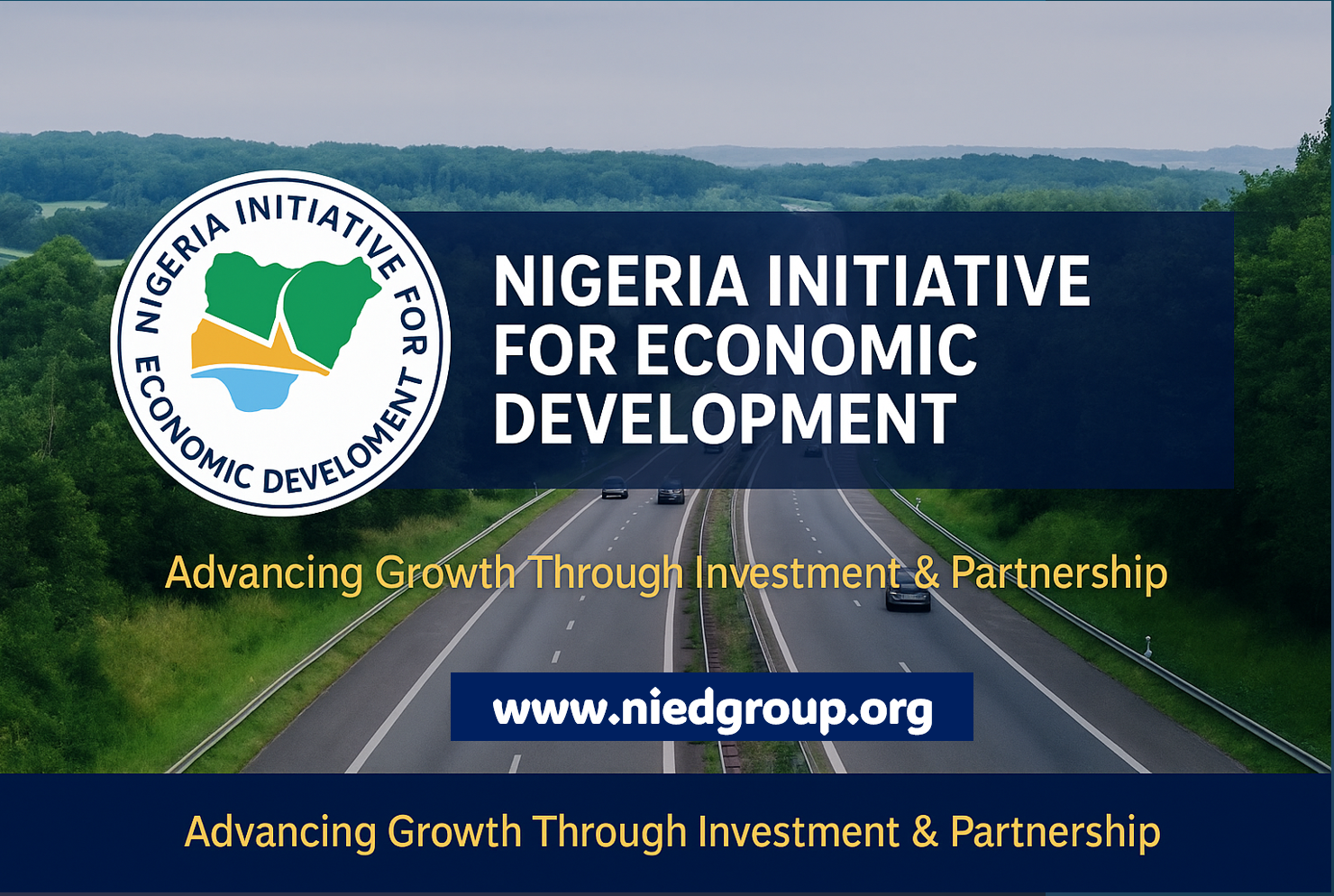 Panoramic view of a modern port with global trade connections visualized